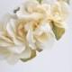 Cream Flower Hair Comb Flower Hair Piece Whimsical Hair Accessory Bridal Wedding Floral Head Piece Hydrangea Veil Pearls