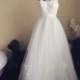 Taylor-One of a kind wedding dress- strapless princess full Aline lace and tulle wedding dress - ready to wear
