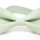 Sage Green Bow Tie for all ages - pre tied bowtie, wedding, ring bearer, special occation, family look, photo prop