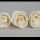 set of 3 sola rose bud flowers   for crafting , flower arrangement , home decor