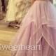2 Pieces Ruffled Embroidery Tulle Long Prom Dresses, Formal Dress from Sweetheart Girl