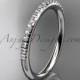14k white gold diamond unique wedding ring, engagement ring, wedding band, stacking ring ADER103