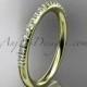 14k yellow gold diamond unique wedding ring,engagement ring, wedding band, stacking ring ADER103