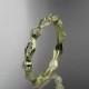 14k yellow gold diamond leaf and vine wedding ring, engagement ring ADLR21B