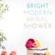 Bright, Modern Bridal Shower Inspiration With Crate And Barr...