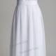 2015 summer White Lace Illusion Neckline A-Line Chiffon wedding dress/summer Wedding dress/beach Wedding dress/Custom Made 0155