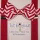 Red Chevron Bow Tie and Suspenders: Red Suspenders Bow Tie, Toddler Suspenders, Kids, Boys, Baby Red Chevron, Apple, Cranberry, Ring Bearer