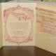 Wedding Invitation Pocketfold with Bracket Shaped Invitation - Vintage Damask and Frame - Invitation with Enclosures and Envelopes