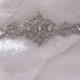 Bridal Wedding Dress Gown Beaded Crystal Embellishment Sash