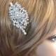 Bridal Hair comb - Victorian inspired Rhinestone Swarovski Pearls wedding Bridal Headpiece