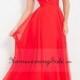 2015 A Line Scoop Sleeveless Floor Length Tulle Red Dresses