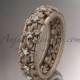 14kt rose gold diamond flower wedding ring,engagement ring,wedding band ADLR163