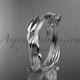 Platinum diamond leaf and vine wedding ring,engagement ring ADLR31