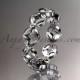 platinum diamond flower wedding ring,engagement ring,wedding band ADLR18