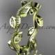 14k yellow gold diamond leaf and vine wedding ring, engagement ring, wedding band ADLR1B