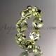 14kt yellow gold diamond flower wedding ring,engagement ring,wedding band ADLR18