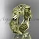 14kt yellow gold diamond flower wedding ring engagement ring wedding band ADLR190