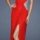 Red Sparkle La Femme Slit Prom Dress 18771 Open Back Sale