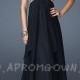 Long Black Modified Sweetheart Prom Dress by La Femme 18774