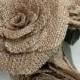 Burlap Roses Wedding Bouque