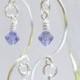 Chandelier Earrings, Tanzanite Beaded Earrings, Purple & Silver Earrings, Prom 2015, Bridal Jewelry, Bridesmaid Gift, Birthstone Jewelry