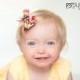Fabric Bow Tie Fall Autumn Brown Orange Pink Headband Clip - Wedding - Ring Bearer - Photo Prop - Newborn Infant Baby Toddler Girl Boy