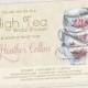 Vintage Tea Cup,  Bridal Shower Invitation, Baby Shower Invitation, Tea Party