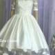 SAMPLE SALE. Vintage Inspired Wedding Dress. Retro Style Bridal Gown.