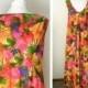 Grecian Hawaiian Wedding Dress With Short Train - Liberty House By Kiyomi - Long Maxi Gown - Floor Length - Neon Watercolor Floral - Medium