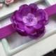 Super Sale Purple Flower Stretch Headband