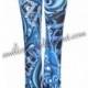 Emilio Pucci Blue Printed Crepe-jersey Flared Trousers
