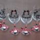 Disney Mickey And Minnie Wedding Wine Glass Set (6)