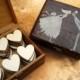 Big Dark Rustic Box Wooden Hearts for Wedding Guest's Cards Advice or Wooden box Advise Box GuestBook Alternative Jewelry Box Gift Box