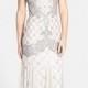 Women's Adrianna Papell Beaded Trumpet Gown