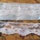 Off White Floral Scallop Sewing Lace Trim - 1.125" Inches Wide - 2 Yards Length 