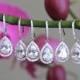 Set of 3 - 9 bridesmaid earrings, cz earrings, wedding jewelry, bridal jewelry, wedding earrings, bridal earrings, bridesmaid earrings