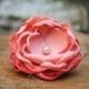 Vintage Inspired Coral Flower Hairclip