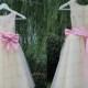 Cap sleeve flower girls dress,short wedding party dress,handmade children dress/clothing