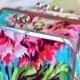 Floral Wedding Party Gift Clutch Handbag Custom Made for Bridesmaids Gift - Design your own