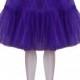 Gorgeous Purple 22 inch 2 tier 2 layer Satin & Organza petticoat. Bridal Retro Vintage Rockabilly 50's style
