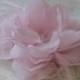 Pink hair flower Pale pink hair flower Pink wedding flower Pink headpiece Pink hair clip Pink hair feathers pin Pink veil Pink bride veil