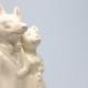 Wolf Weds Cat Wedding Cake Topper
