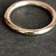 22k  white Gold band ring - Wedding band - Engagement ring - Artisan ring - Gift for her