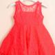 Fashionable Girl Red Party Dress
