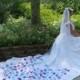 Superlative Butterfly Wedding Veil - Purple And Turquoise Wedding - White Bridal Veils - White Wedding Veils - Bridal Wedding Veil - Veils