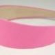 1pc of 40mm (1 1/2") Plastic headband Vintage Pink cotton linen covered Hairband Aliceband baby girls Hair Accessories Wholesale Lots