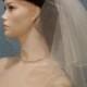 Short Shoulder length Bridal Veil Fun and Flirty with a delicate pencil edge