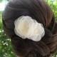 Wedding Hair Accessory, Bridal Hair Comb, Organza Hairpiece, Wedding Hairpiece, Bridal Hair Clip, Bridal Hair Flower, Wedding Fascinator