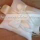 Pet Ring Bearer Pillow with Harness Attachment...Made in your custom wedding colors...shown in ivory/ivory