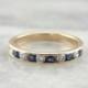 Fine Sapphire and Diamond Band for Wedding, Anniversary or Stacking 4AH451-P